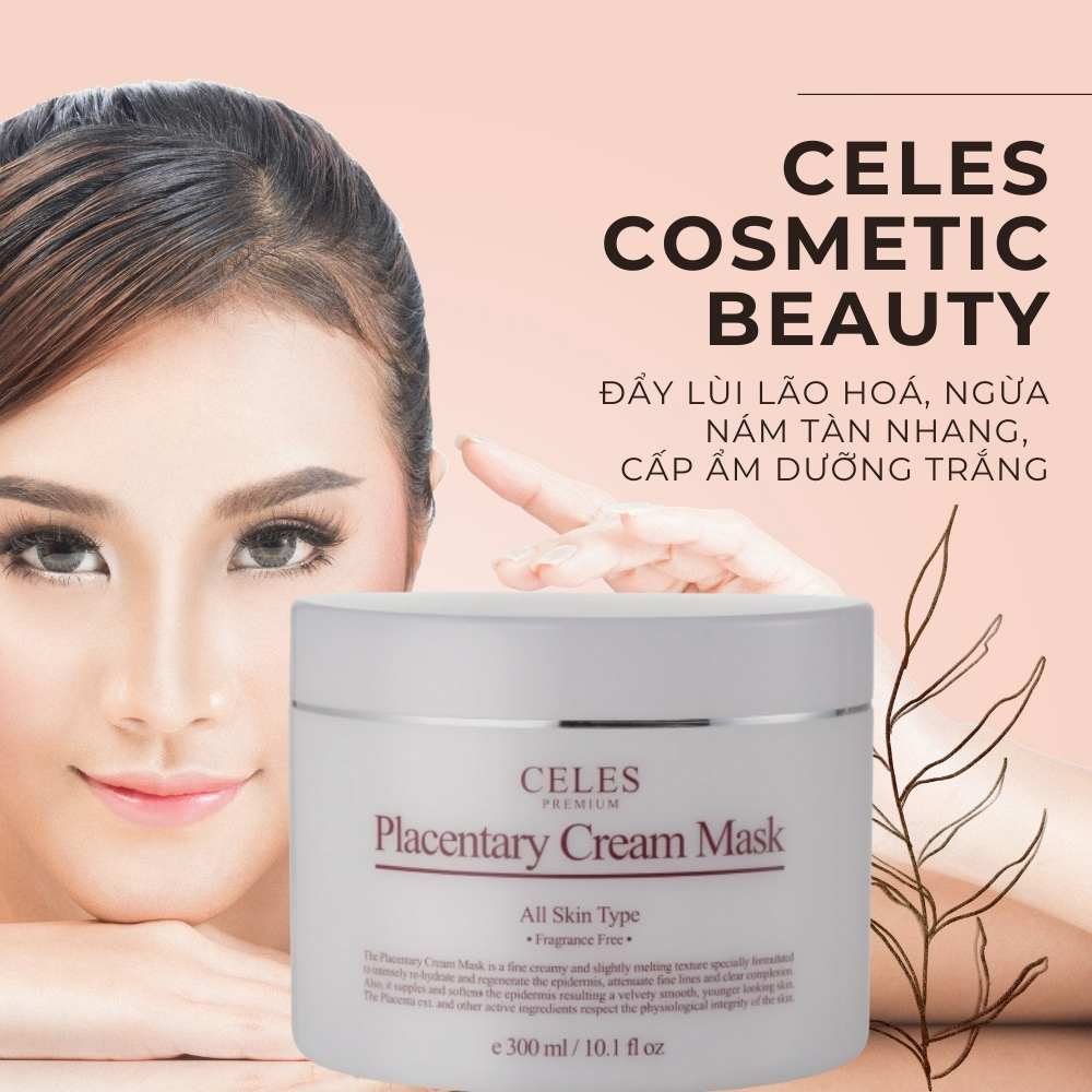 Kem Nhau Thai Cừu Celes Premium Placentary Cream Mask 300ml